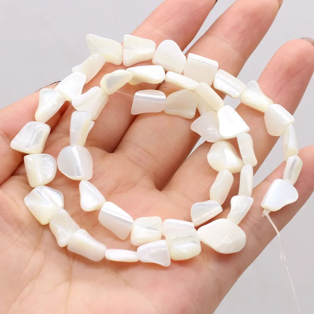 Natural Freshwater Shell Beads White Different Shape Loose Bead For Jewelry Making DIY Bracelet Necklace Earring Accessories