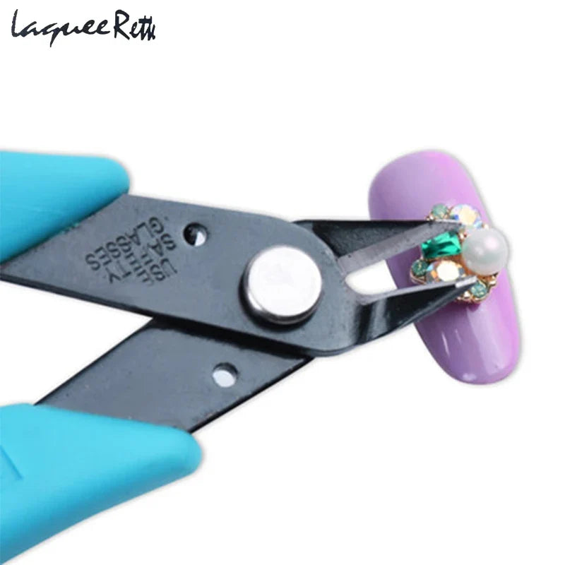 Professional Nail Rhinestones Clipper Cutter Metal Chain Scissors Plier Nail Art Jewelry Removal Nail Art Equipment Tools