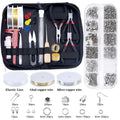 Jewelry Making Supplies Kit with Jewelry Tools Open Jump Rings Lobster Clasps Crimp Beads Earring Hooks Accessories for Jewelry