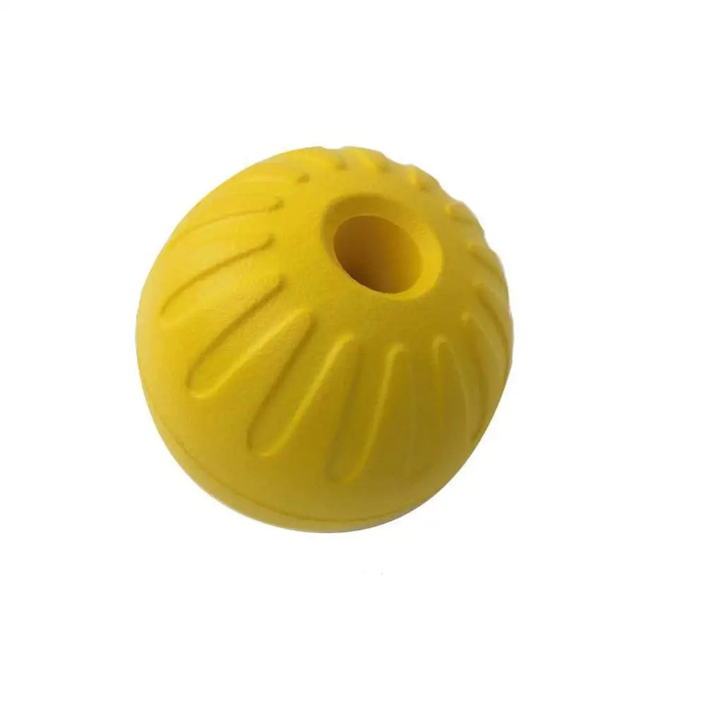 1pc Teeth Indestructible Bite Rubber Puppy Funny Training Ball Chew Toys Play Fetch Solid with Carrier Rope Pet Dog Toy