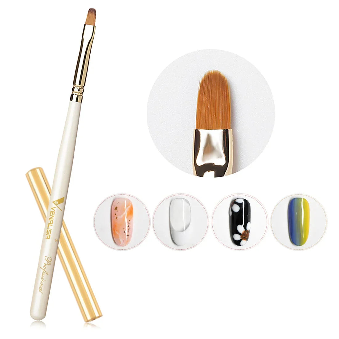 Mud Gel Nail Pen High Quality Brush Easy to Use Venalisa Gel Brush for Extension Jelly Gel Painting Brush Nail Manicure Tool