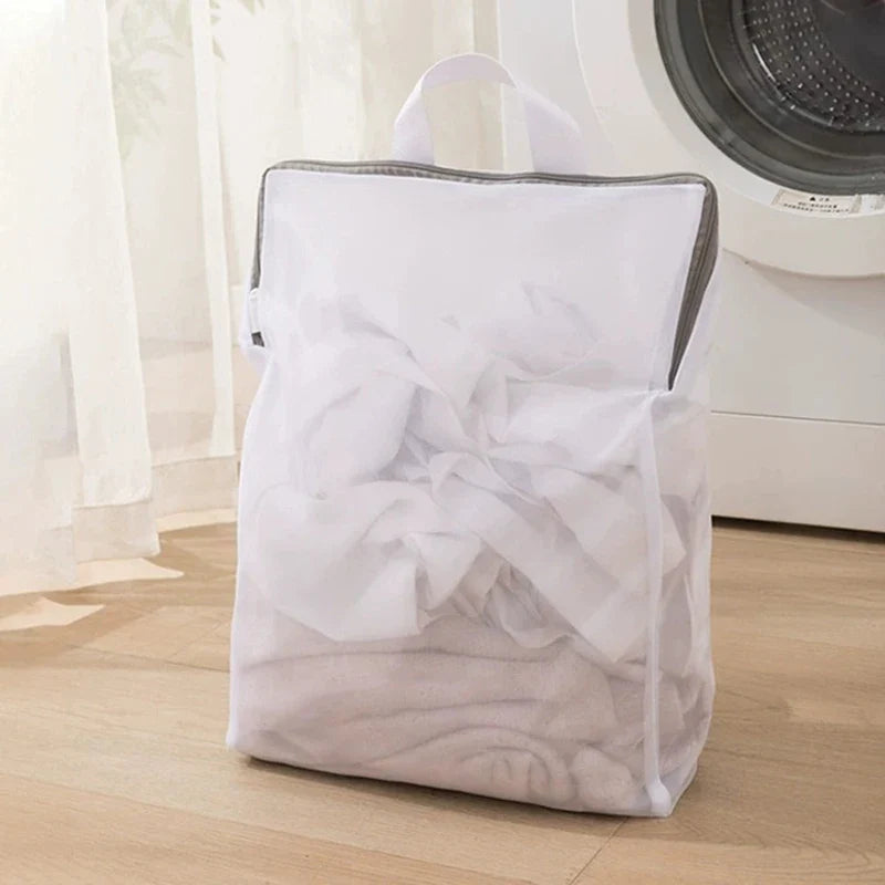 3D Laundry Bag With Handle Mesh Delicate Lingerie Dirty Clothes Wash Bag Durable Washing Machine Protective Bag Anti-Deformation