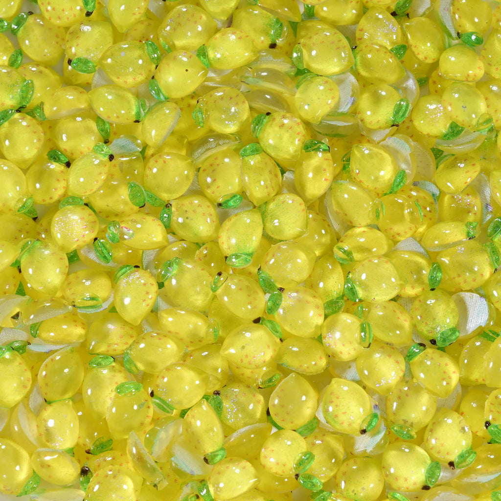 50Pcs 3D Yellow Lemon Nail Art Charms FlatBack Summer Fruits Nail Art Decorations DIY Crafts Phone Case Hailpin Nails Supplies *