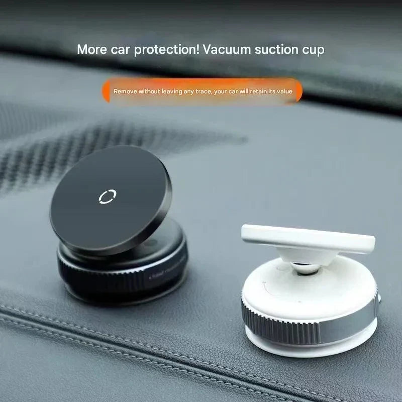 360° Rotatable Vacuum Suction Magnetic Car Phone Mount, Strong Suction Cup Magnet Phone Holder for Dashboard Windshield