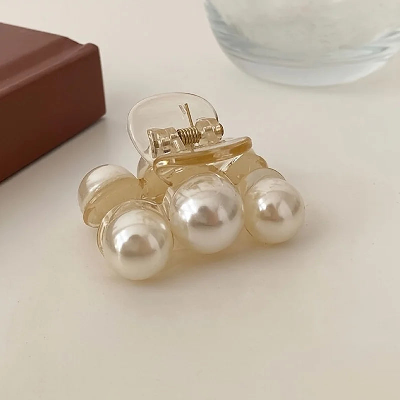 1pc Pearl Hair Claw Clips For Women, Hair Barrette Clamps For Thick Thin Hair, Fashion Hair Accessories Headwear Styling Tools