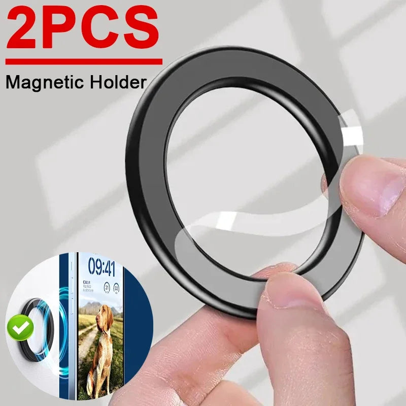 For MagSafe Magnetic Ring Holder Adhesive Strong Magnet Cellphone Wall Mount Mobile Phone Tablet Stand for IPhone 15 Pro IPad