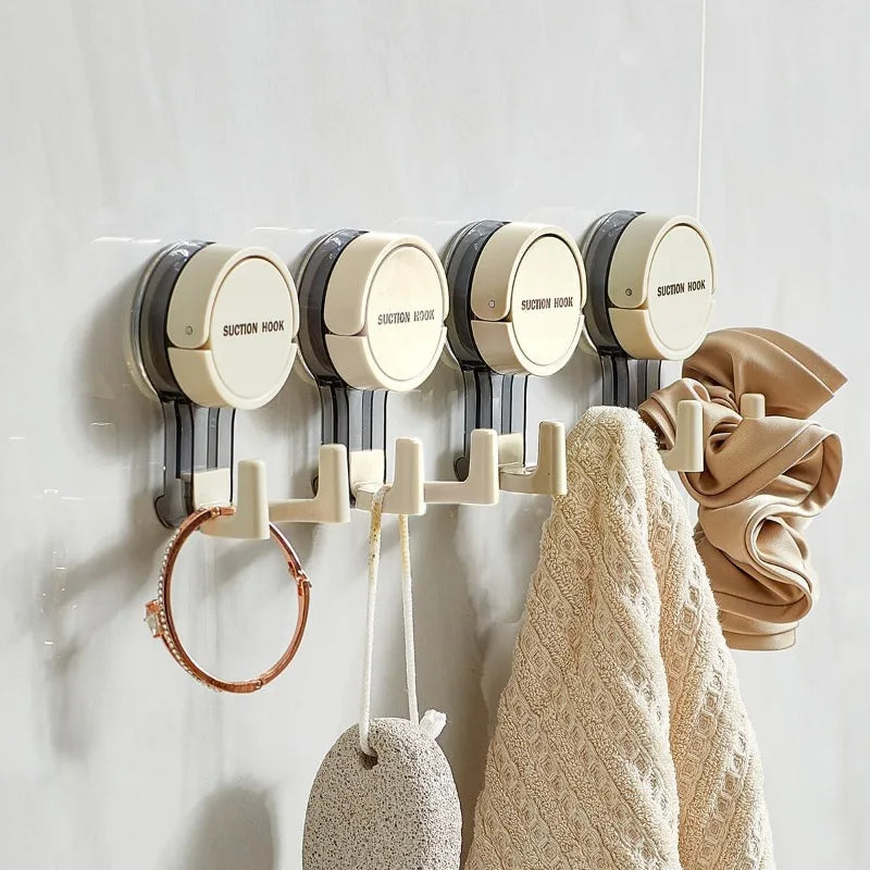 Strong Vacuum Suction Hooks Heavy Traceless No Drilling Adhesive for Home Bathroom Kitchen Door Back Toilet Area Strong Hold