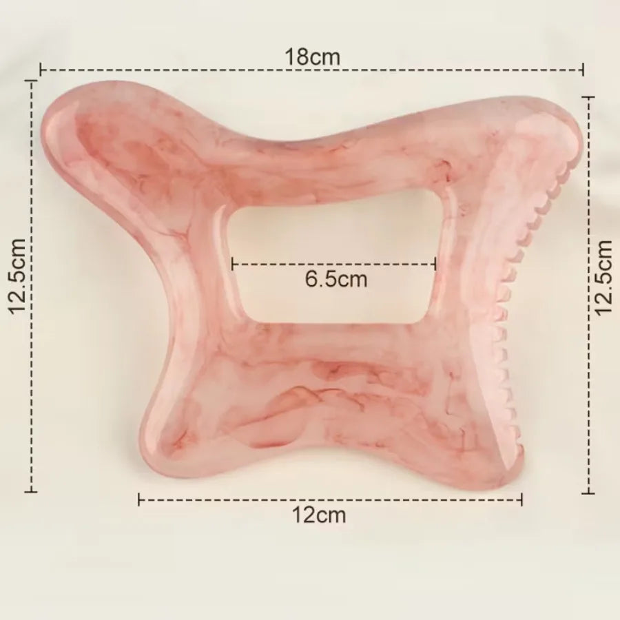 Large Resin Gua Sha Tool, Body Lymphatic Massage for Muscle Recovery & Circulation, Cellulite Massager for Legs Back