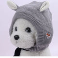 Quiet Dog Ear Muffs Noise Protection Pet Ears Covers Knitted Hat Anxiety Relief Winter Warm Earmuffs For Medium Large Dogs New