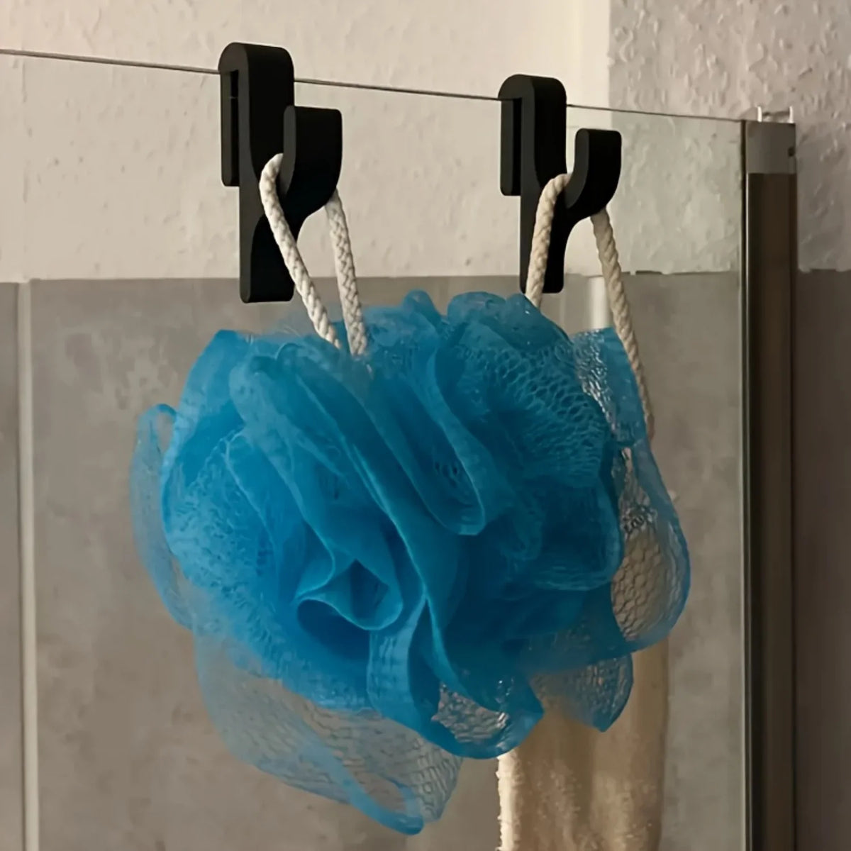 6/10pcs 3D Shower Door Towel Hook for 8mm Glass Doors Bathroom Hanger for Towels Bathrobes Clothes Laundry Dormitory Apartment