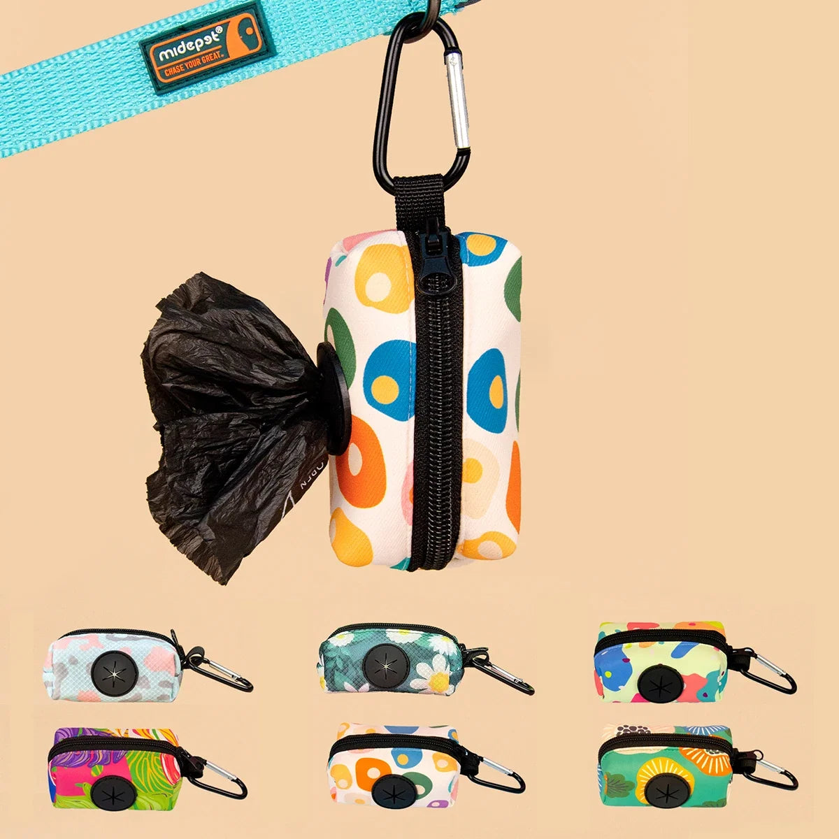 Innovative 1pcs/2pcs Universal Dog Poop Bags Compatible with Most Leashes for Hassle Free Cleaning (No Leash Waste Bag Included)
