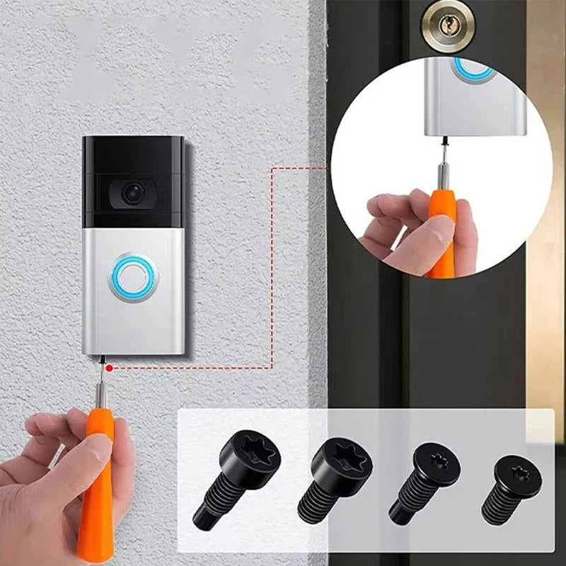For Smart Doorbell Anti-theft Hardware Screws Plum Blossom Perforated Metal Accessories Equipment Screws