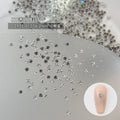 10pcs 2.5-8.5mm Super Sparkle K9 Nail Pile Diamonds Ball Sparkle Mini Clear Pile Nail Rhinestones 3D Stacked Glass Manicure Gem