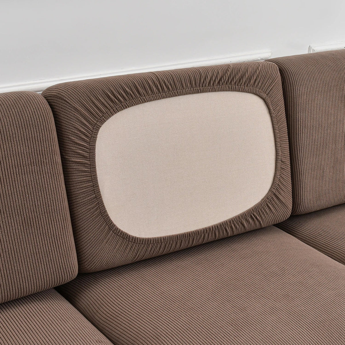 Jacquard Sofa Slipcover Elastic Fitted Couch Protector Washable Adjustable Sofa Cover for Sectional Armchair Loveseat Sofa Cover