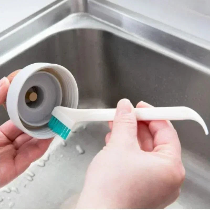 2Pcs/set Cleaning Narrow Brush Long Handle Portable Gap Baby Bottle Gap Cleaning Brush Household Kitchen Tool Small Brush