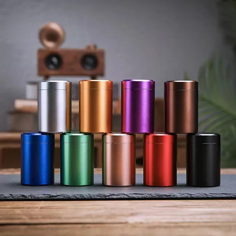 1/3Pcs Mini Metal Box Stainless Steel Tea Can Small Travel Portable Container Jar Sugar Coffee Caddy Organizer Household Storage