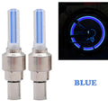 1Pair LED Bicycle Valve Light Neon Bicycle Spoke Light, Bicycle Tire Valve Light, Night Riding Warning Light Bicycle Accessories