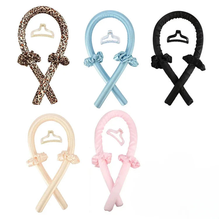 Hair Accessories For Women Clip Soft Hair Curlers Heatless Curling Rod Headband Hair Styling Tools Curling Ribbon Modeling Set