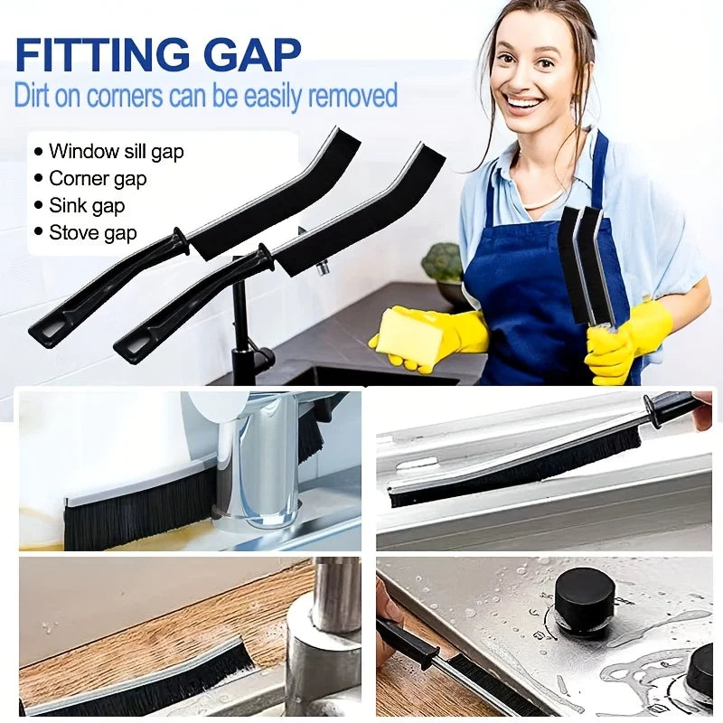 8/11/13Pcs Household Gap Cleaning Brush Set Crevice Tool Hard Bristle for Stiff Angled Corner Cleaning Supplies Kitchen Bathroom