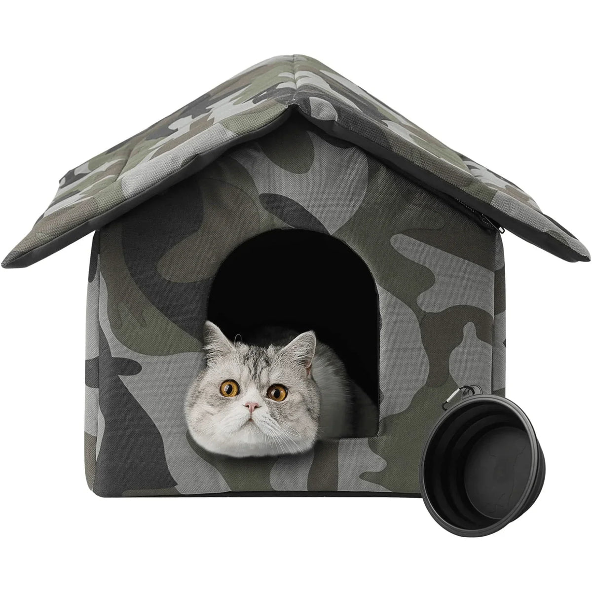 Collapsible Outdoor Cat House Pet Shelter Outdoor Waterproof Cold Windproof Scratch-Resistant Winter Tent Dog Nest Warm House