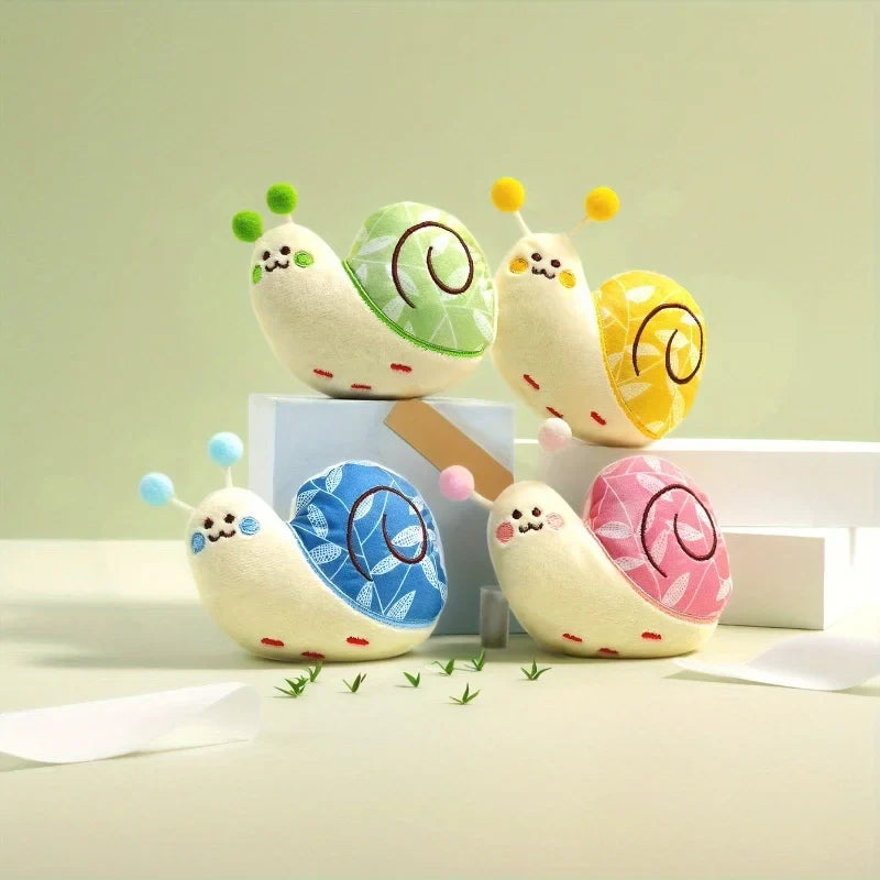 1pcs Cute Snail Shaped Toy for Dogs To Relieve Boredom, Interactive Teeth Grinding and Cleaning, Self Fun Pet Plush Toy