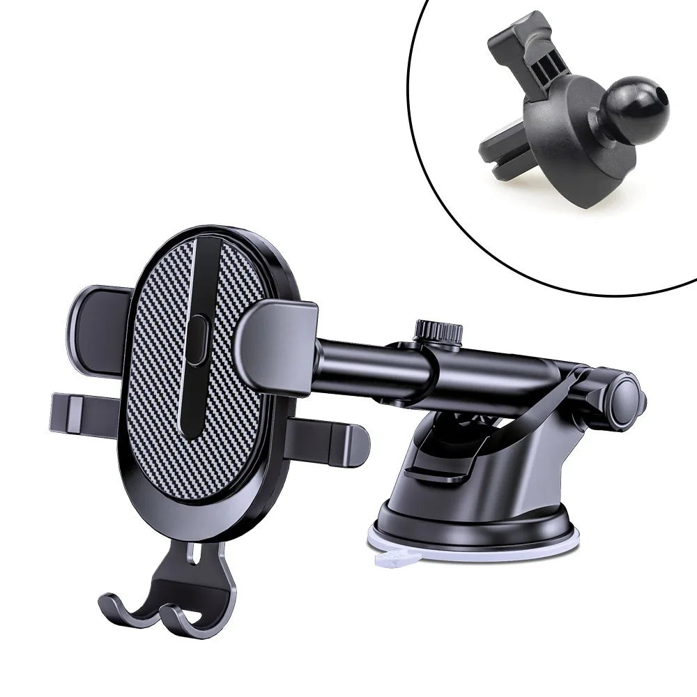 Upgrade Version Universal Car Mobile Phone Holder Multi-Functional Universal Air Vent Mount Sucker Bracket Car Smartphone Holder