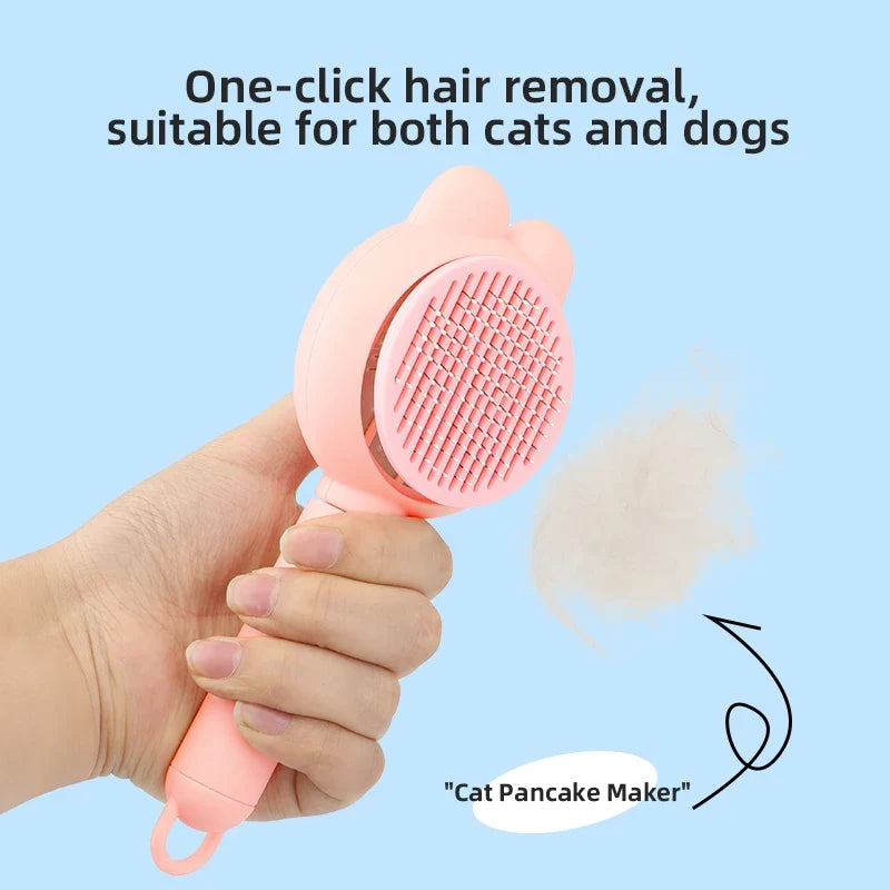 3-piece Cat Grooming Brush Set, Special Needle Comb for Cats, Detangling Brush, Fur Removal Brush, Grooming Tool for Ragdoll Cat