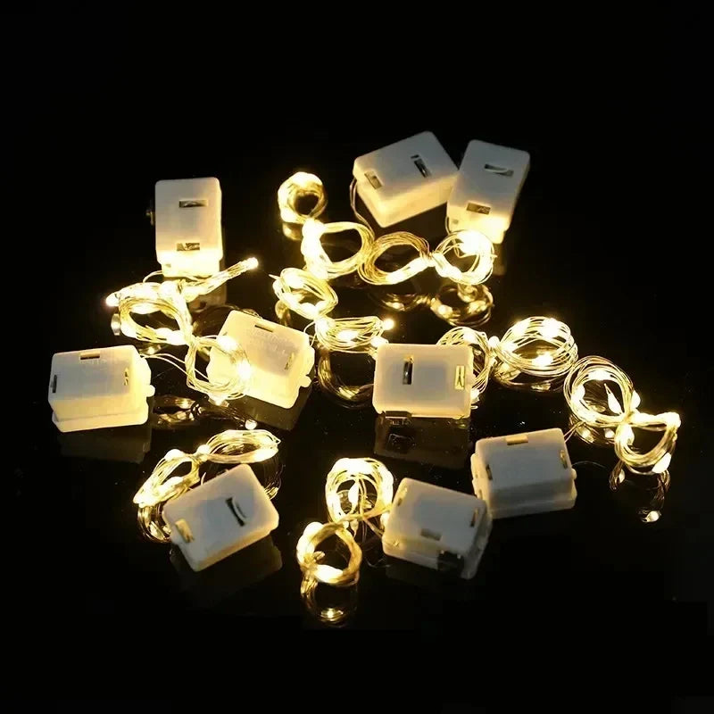 20 Pack String Fairy Lights 30Led 3M Silver Copper Wire Battery Powered Decorations Lights For Wedding Party Christmas Decor