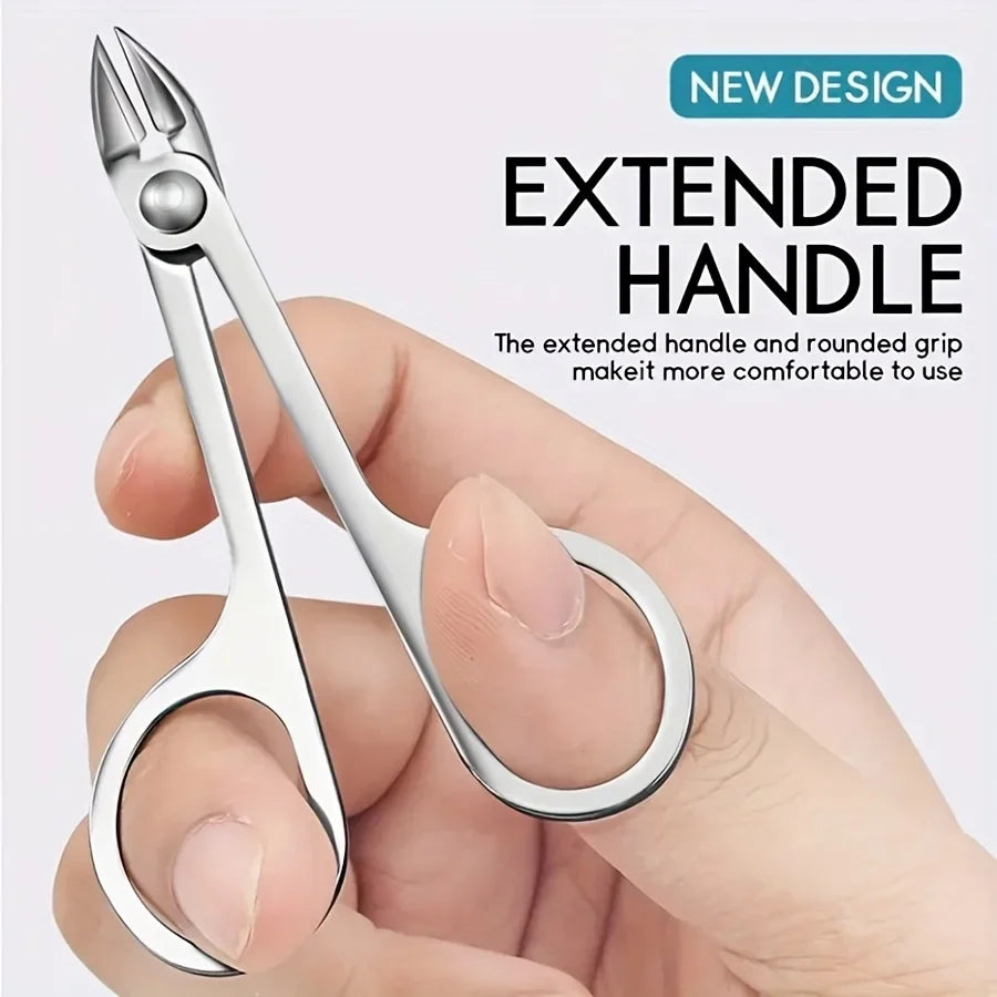 Stainless Steel Cuticle Scissors Nail Clippers Portable Multifunctional Tool for Manicure and Pedicure Trimmer Ingrown Tool