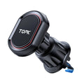 TOPK Magnetic Car Phone Holder 360 Rotation Air Vent Car Phone Mount Upgrade Hook Clip Phone Car Stand for Cellphones