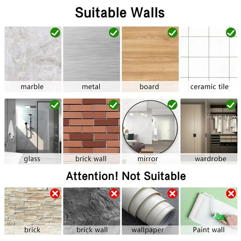 5/10PC Self Adhesive Wall Hooks Strong Sticky Transparent Traceless Kitchen Bedroom Wall Hook Storage Holders Wholesale