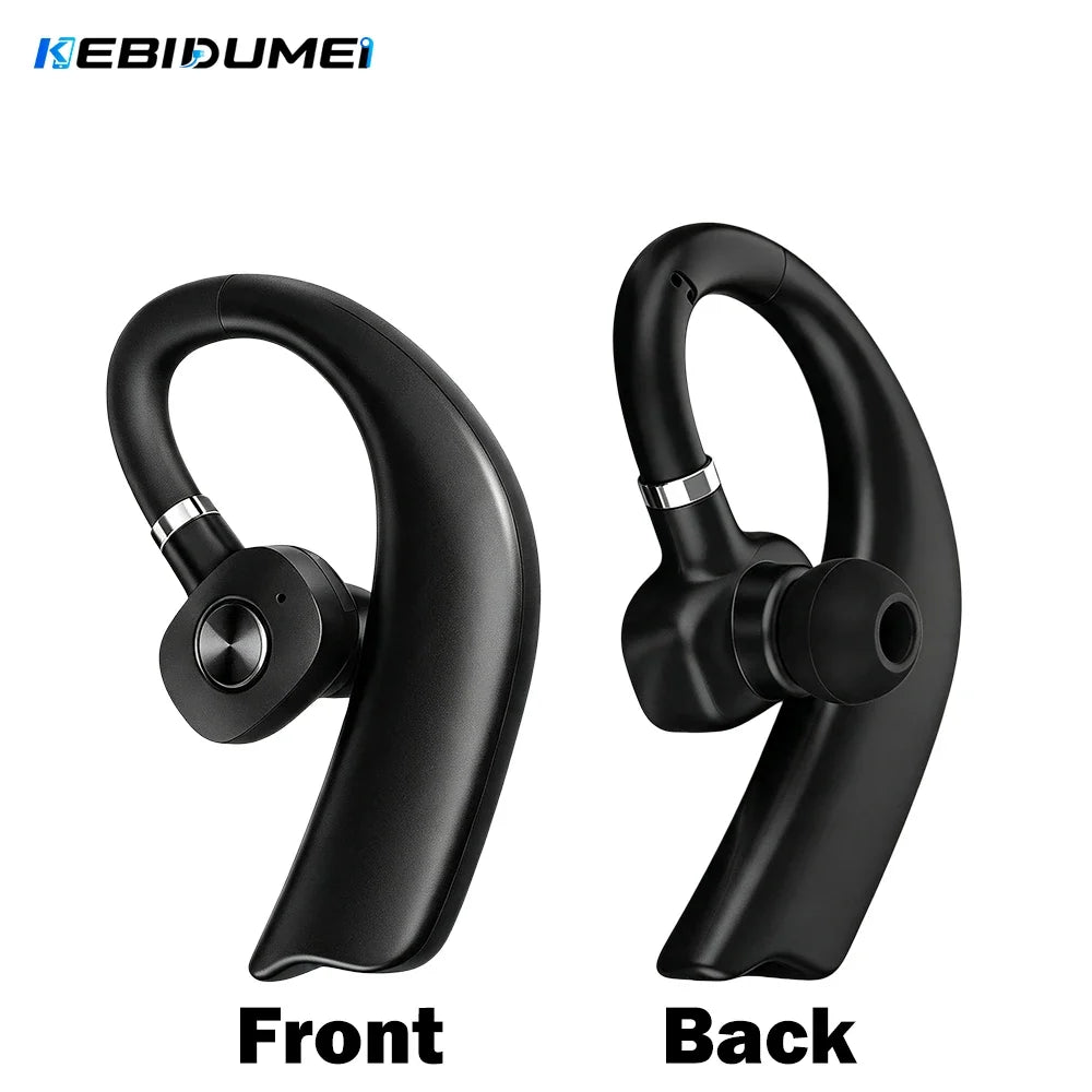 KEBIDUMEI Bluetooth Wireless Earphone 180° Rotation Ear Hook Headphone Noise Cancelling Earbud Long Standby Music Headset