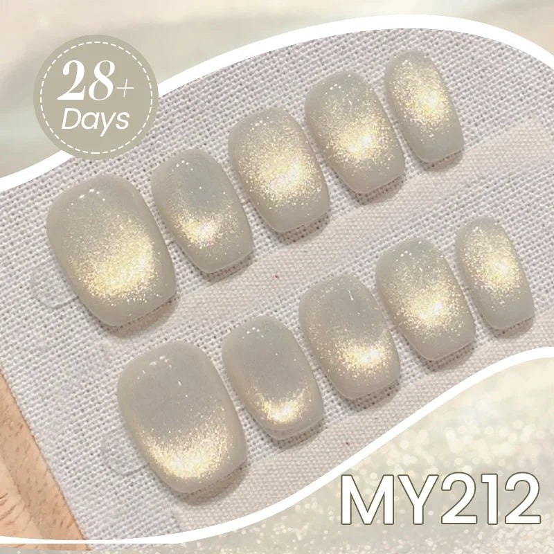 BORN PRETTY 10ml Gold Color Cat Magnetic Gel Sparkling Ultra Shine Soak Off Manicure UV Gel Nail Art Varnish Summer Gel Nails
