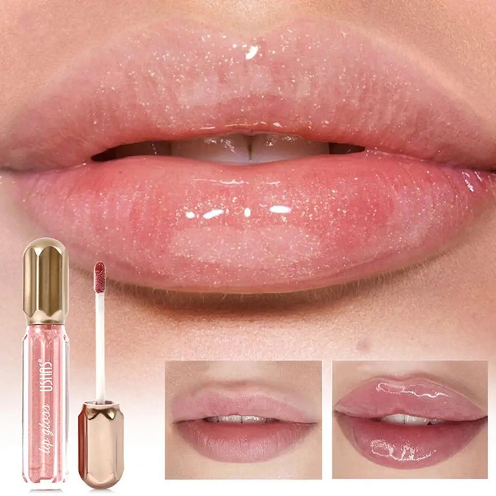 Shimmering Mirror Lipstick Glossy Lipstick Mirror Water Lip Gloss Waterproof Last Moisturizing Lip Glaze Glitter Pearl Lip 2026