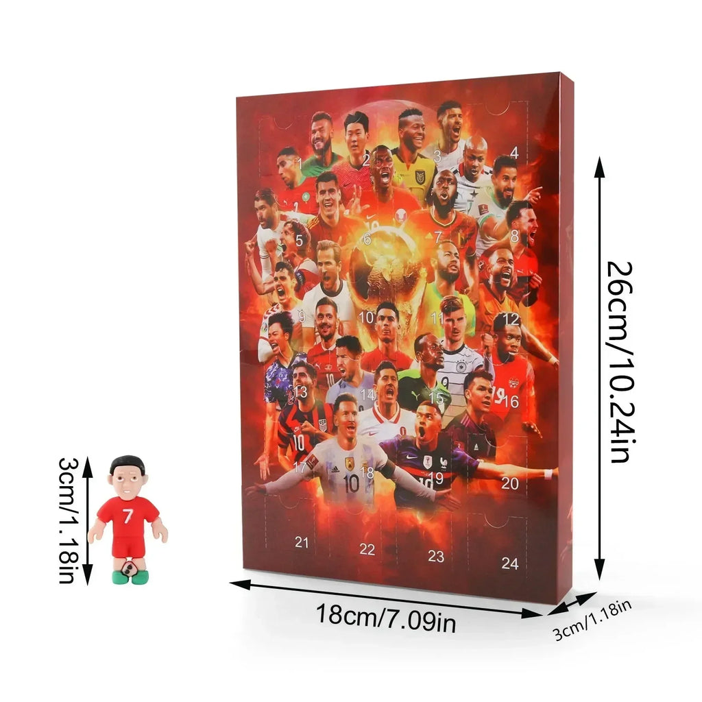 1/2/3PCS Soccer Advent Calendar 2024 Sports Christmas Advent Calendar Xmas Countdown Calendar Surprise Gifts for Soccer Fans
