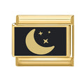 New Fashion Leopard Pattern Series Y2K Golden Italian Charm Links Fit 9MM Stainless Steel Bracelet DIY Making Jewelry