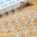 20/40pcs Clear Adhesive Cable Clips Non-punching Wire Organizer Buckle of Wire Holder Home Cable Tie Cables Orginazer Clip Cable