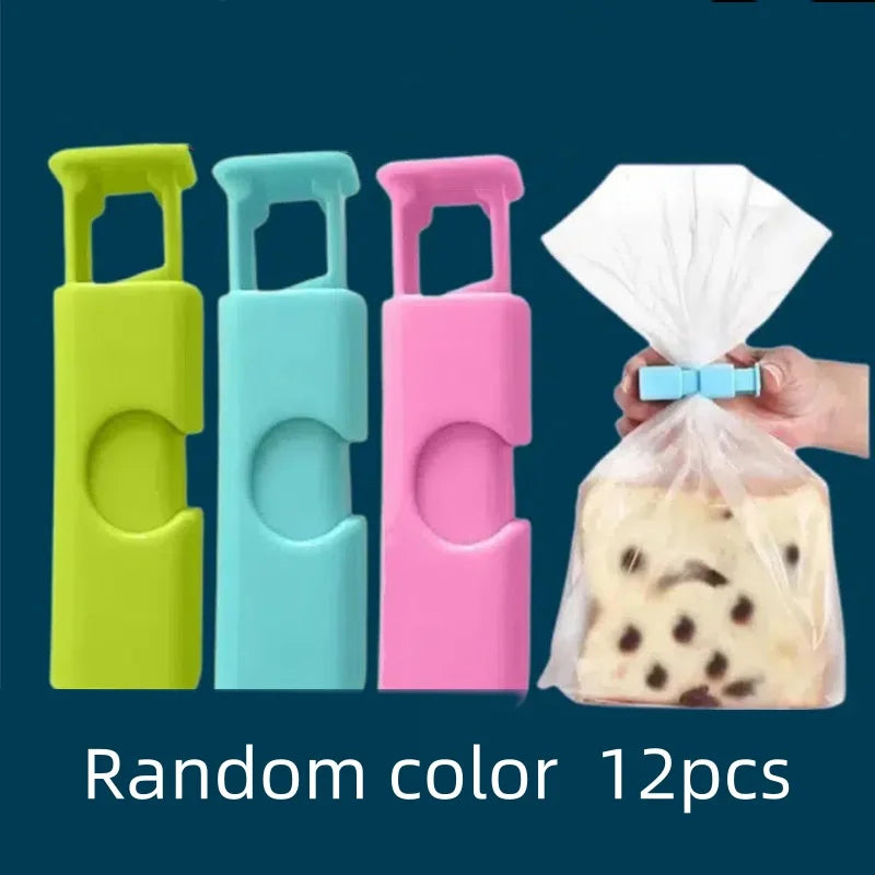 12Pcs Bag Sealing Clips,Moisture-Proof Spring Clips Suitable for Plastic and Snack Bags,Multifunctional Organizer for Storage