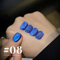 MIANEL 2026 New Arrival Deep Sea Blue Cat Eye Gel Polish Sparkling Crystal Cat Eye, Trendy & Flattering Blue Shade for Nails