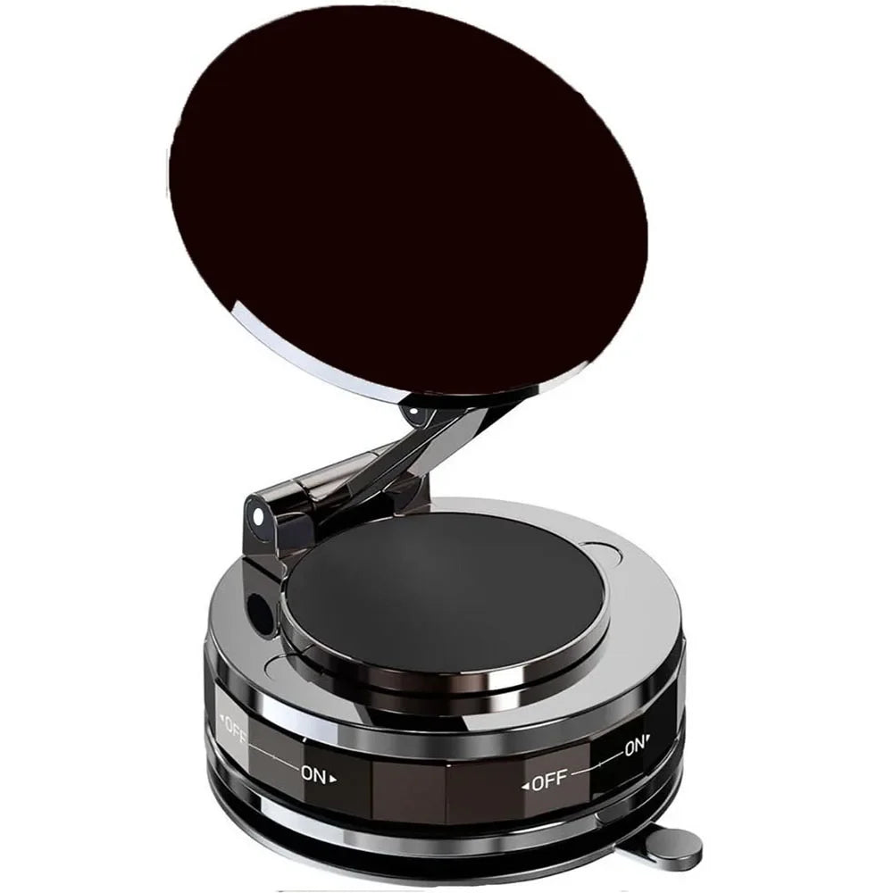 360° Adjustable Magnetic Vacuum Suction Cup Phone Mount for MagSafe Pocket-Size Foldable for Mirrors Cars Gyms Smooth Surface