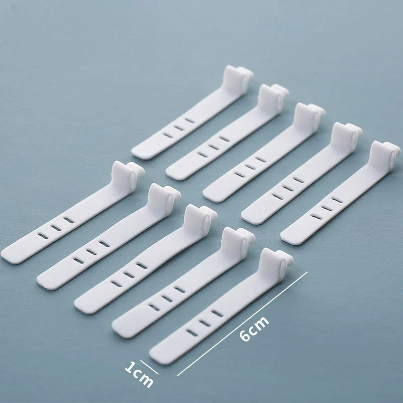 The transparent plastic Data Cable Storage Box household cable MobilePhone Charger Charging Cable Finishing Box Divided Grid Box
