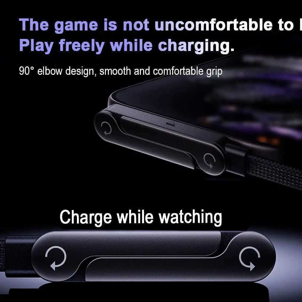 240W Fast Charging Foldable Phone Stand With 360° Rotating Charging Data Cable 2-in-1 Phone Tablet Foldable Mobile Phone Holder