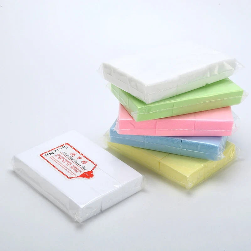 100/500/1000pcs Nail Polish Remover Wipes Cotton Pad Lint-Free Nail Gel Wipes Cleaner 6x3.9cm Cotton Wipes Paper Nail Tools TY89