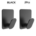 4pc/2pc Bathroom Clothes Hooks Adhesive Wall Hooks Stainless Steel Towel Racks Bathroom Kitchen Hardware Multi-Purpose Hooks