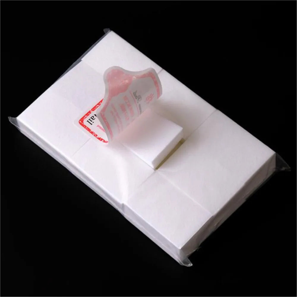 100/500/1000pcs Nail Polish Remover Wipes Cotton Pad Lint-Free Nail Gel Wipes Cleaner 6x3.9cm Cotton Wipes Paper Nail Tools TY89