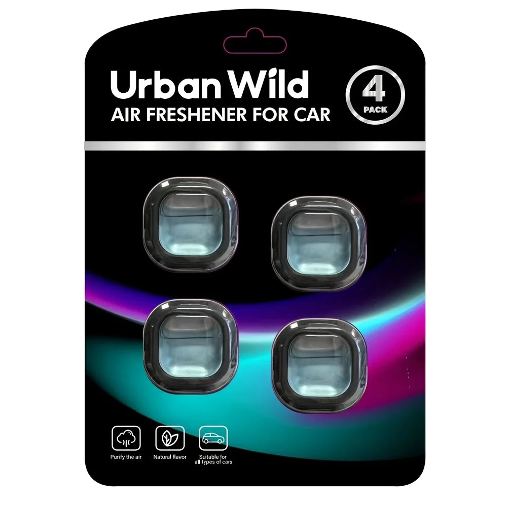 4 Pack Car Air Freshener Car Air Vent Freshener, Car Aroma Relax Long-lasting Fragrance Powerful Odor Eliminator