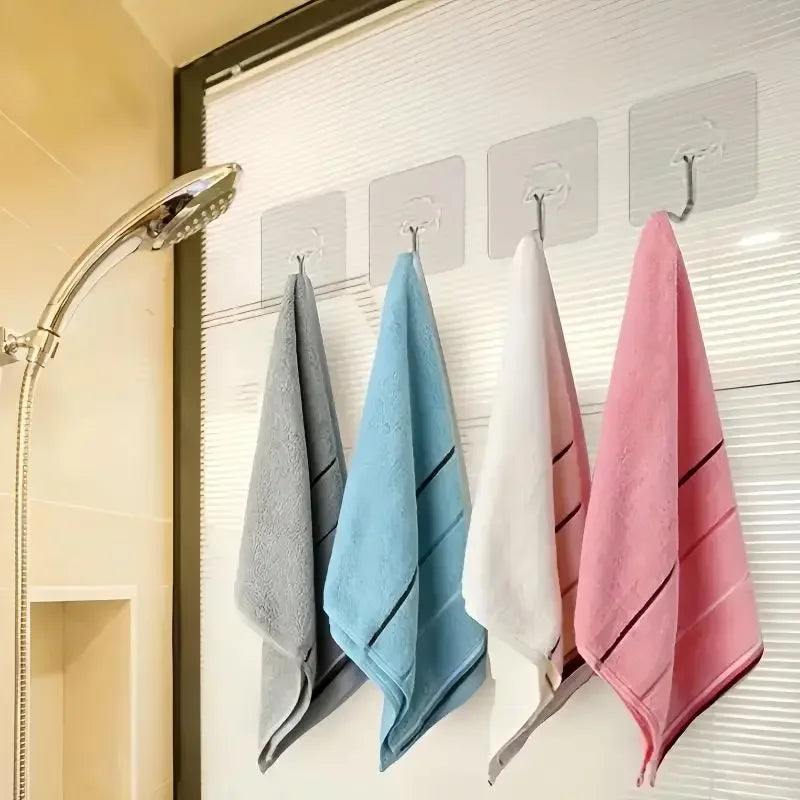 Transparent Self-adhesive Wall Hooks Sticker Holder for Hanging Seamless Heavy Duty Door Hook Kitchen Bathroom Shower Outdoor