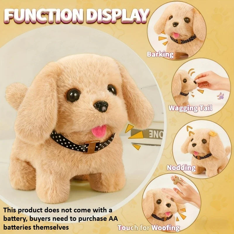 2026 Model Interactive Realistic Golden Retriever Toy Dog,Realistic Walking Barking & Tail Wagging, Electric Puppy with Sounds