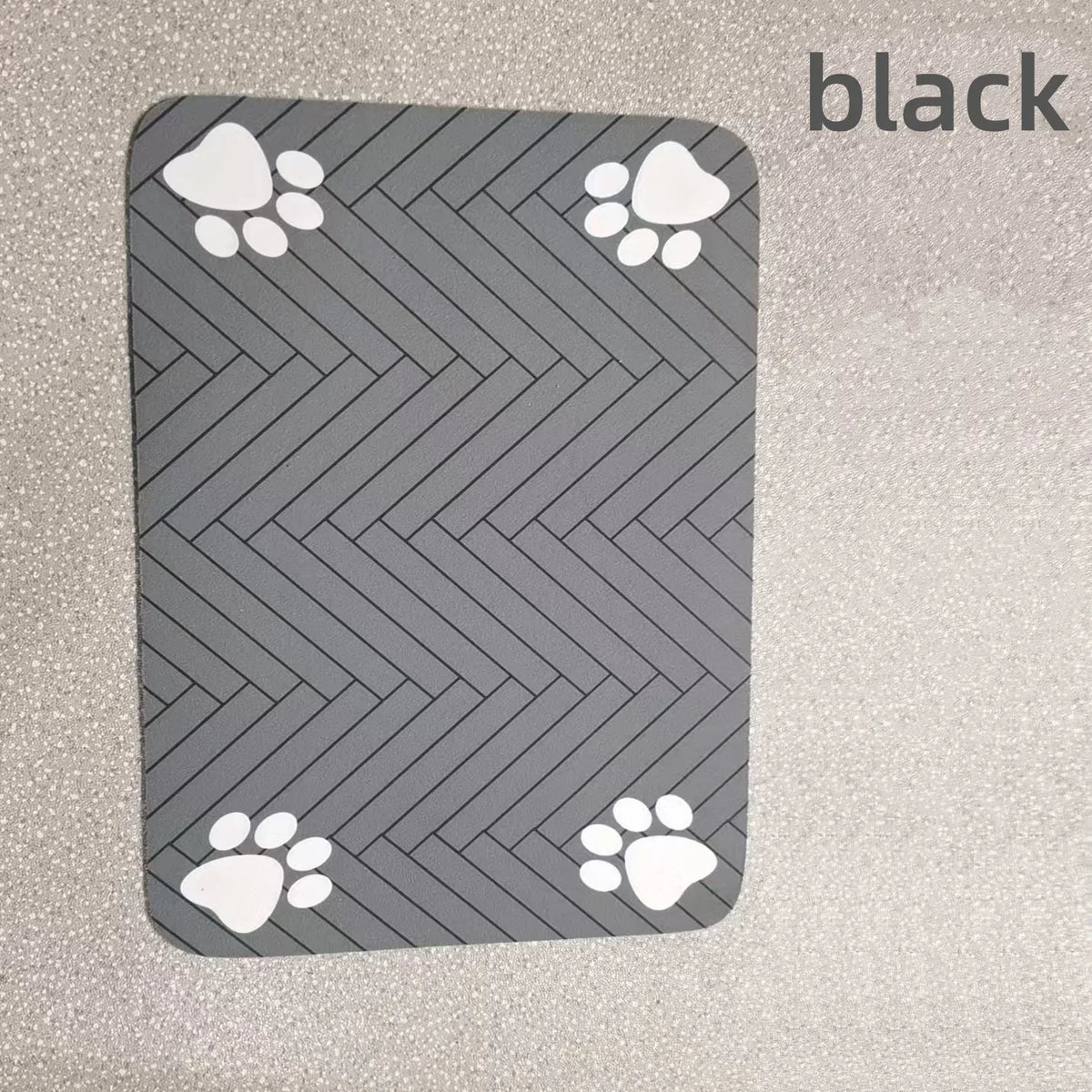 S（Little Kitten）、M、L Absorbent Pet Feeding Mat, Waterproof Placemat for Dog & Cat Food & Water Bowls, Quick-Dry Rubber Backing