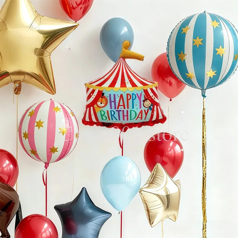22in 4D Star Striped Aluminum Foil Balloons Pink/Blue Ballons for Baby Shower Birthday Party Celebration Decorations 2026